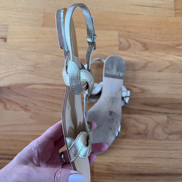 Zara gold sandals. Size 38 - Picture 5 of 8